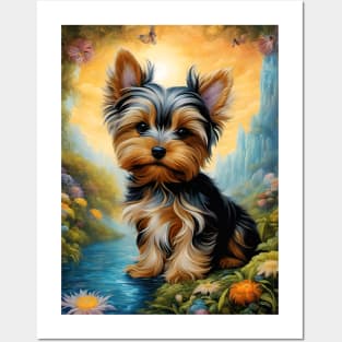 Sweet Yorkie Posters and Art